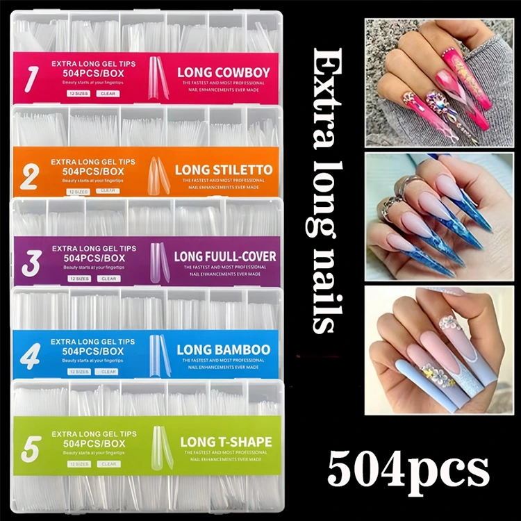 اضافی لمبی جیل کے اشارے - 504pcs